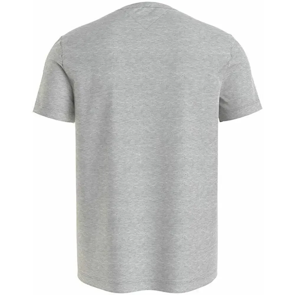Tommy Hilfiger $34 Men's Crew Neck Short Sleeve Gray T- Shirt Top Logo Size L